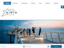 Tablet Screenshot of hotelsirio.com